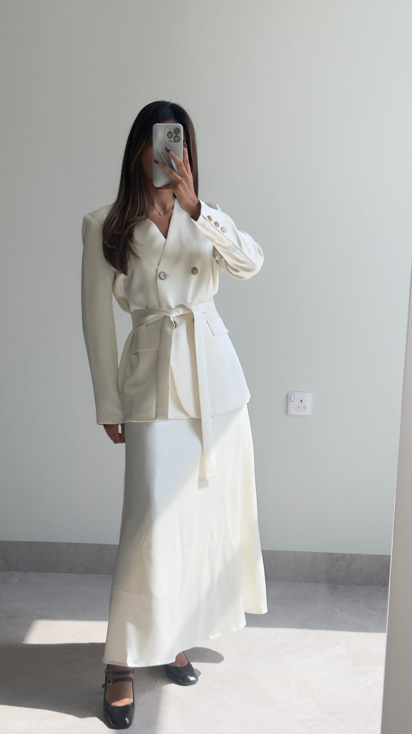 Satin Beige Set