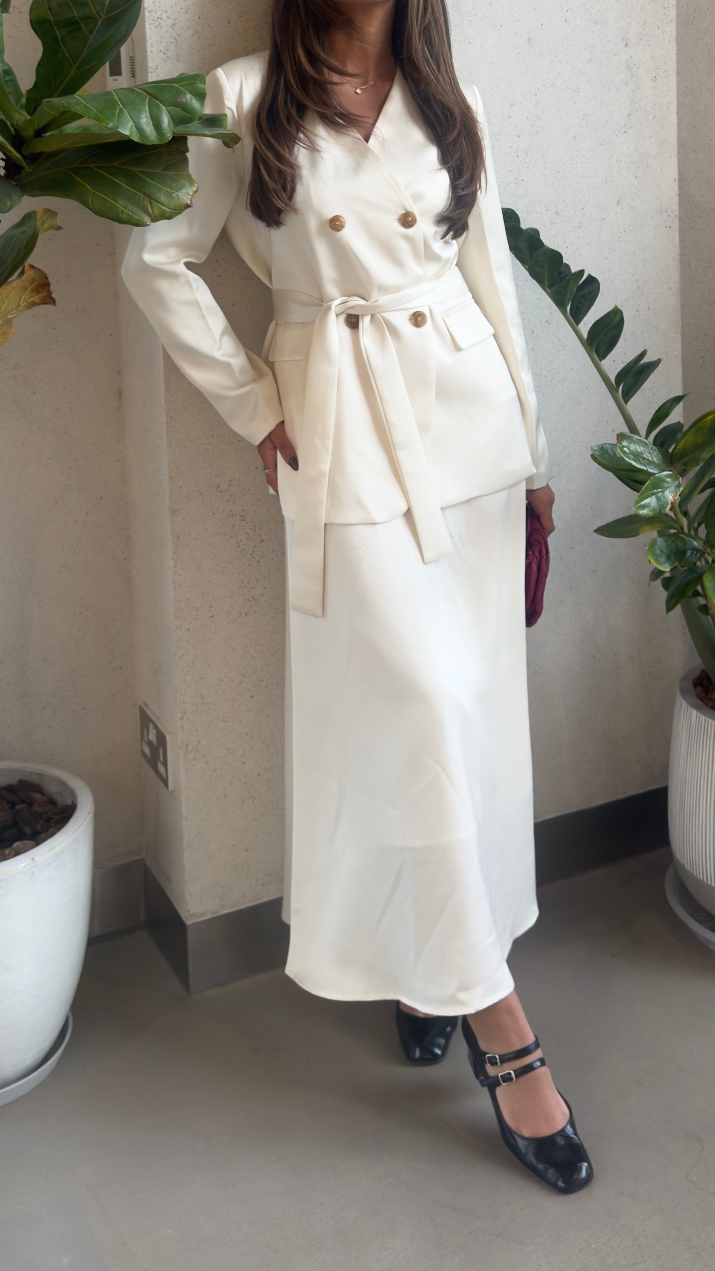 Satin Beige Set