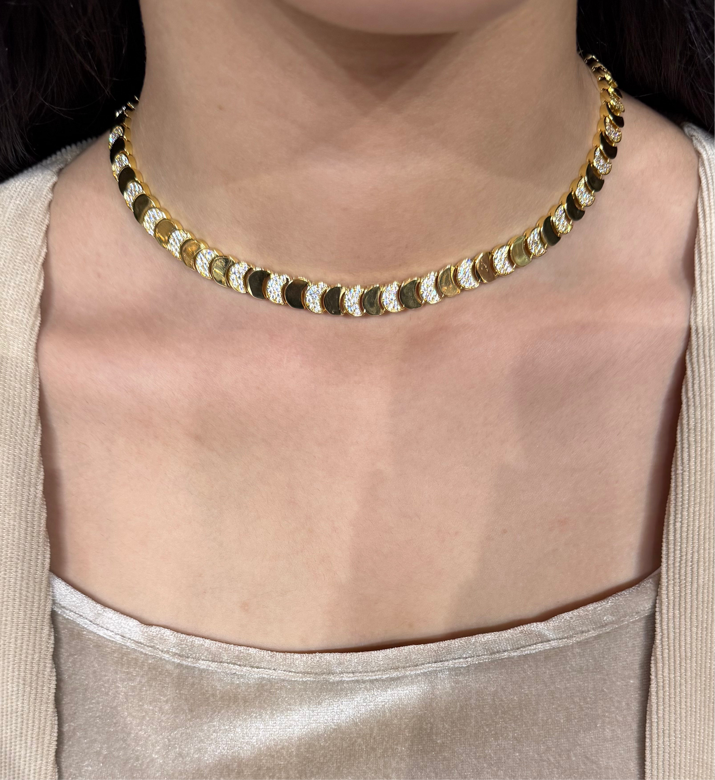 Moonlight Choker Color Gold