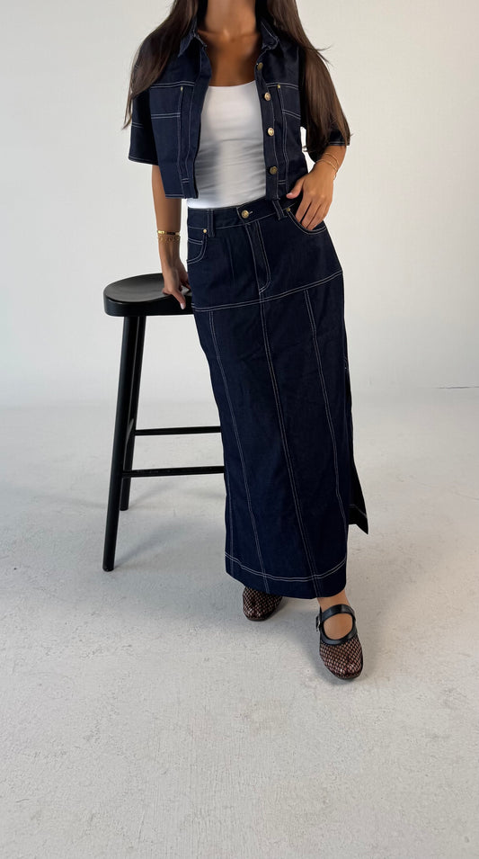 Denim Skirt set