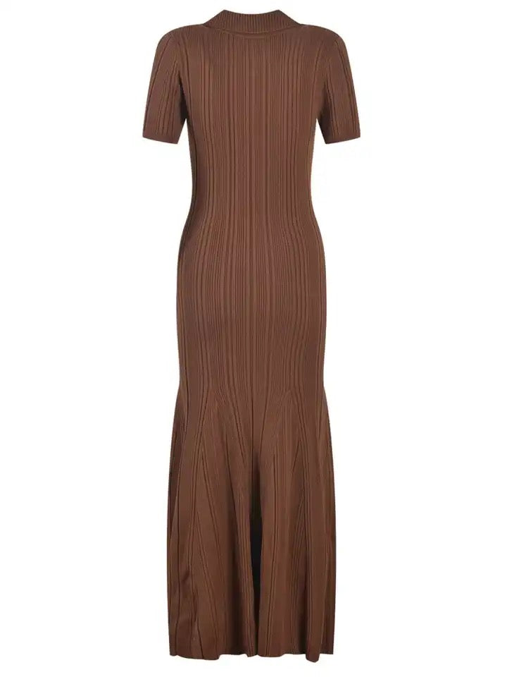 Brown knitted Dress