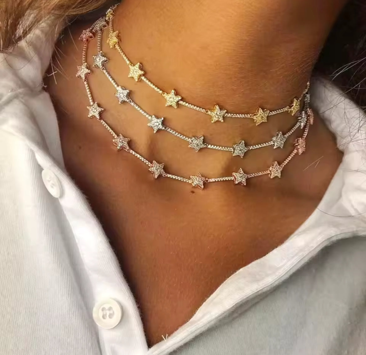 Stardust Choker Gold