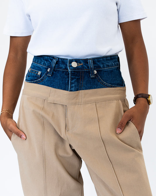 Beige Jeans